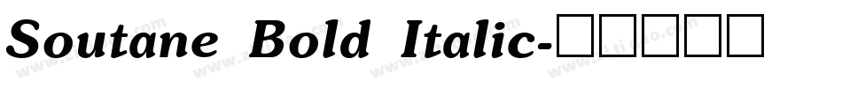 Soutane Bold Italic字体转换
